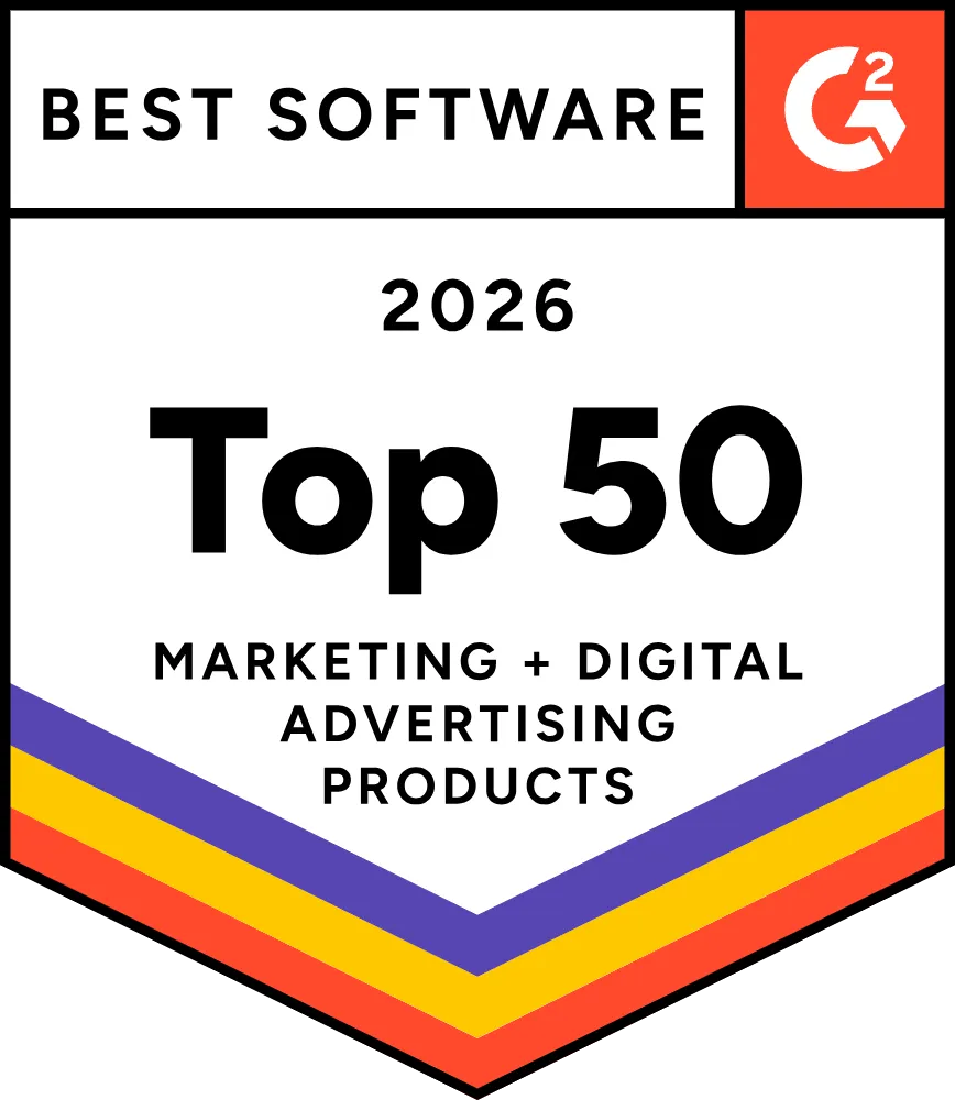 G2 Best Software 2026, Top 50 Marketing & Digital Advertising Products